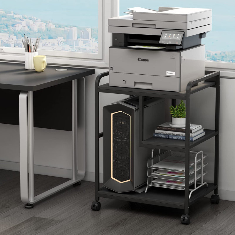 TOPEFIC 32'' H x 23.6'' W Printer Stand Wayfair